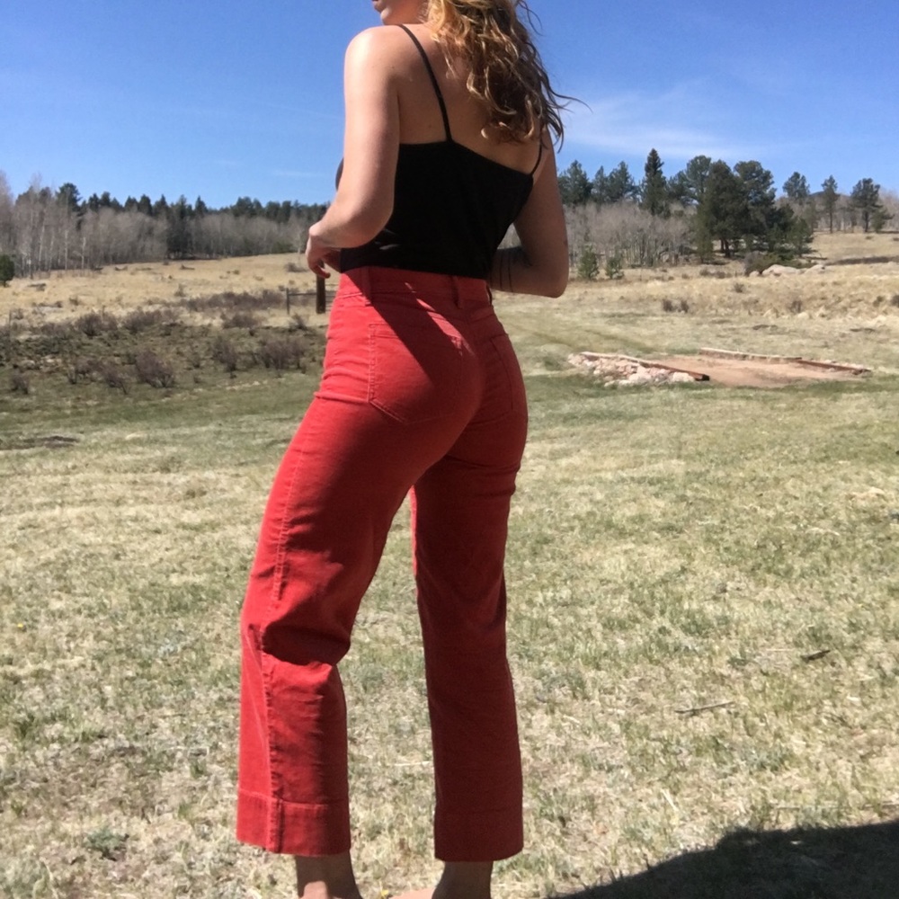 NWT Velvet Coral High Waisted Wide Leg Pants